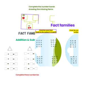 fact family worksheets for kids